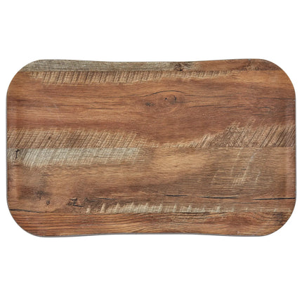 (12 pieces) CAMBRO | CENTURY™ Fibreglass Serving Tray – 530×370 mm – Oak Brown Wood Effect