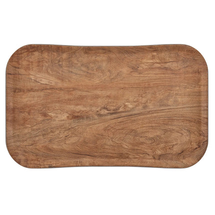 (12 pieces) CAMBRO | CENTURY™ Fibreglass Serving Tray – GN 1/1 530×325 mm – Olive Brown Wood Effect