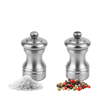 (12 pieces) PEUGEOT | Bistro Chef Salt & Pepper Mills – 6×salt + 6×pepper - CE - No sea salt