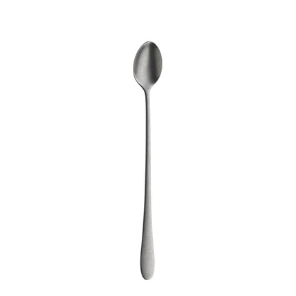 (12 pieces) WMF | Sara - stonewashed Long Drink Spoon – 220 mm - stonewashed - 18/10 stainless steel
