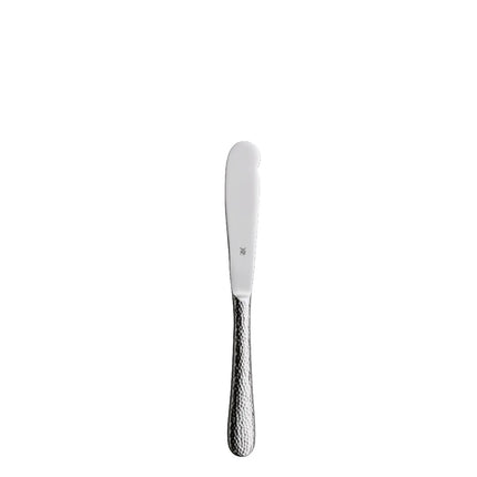 (12 pieces) WMF | Sitello Bread/Butter Knife – 18/10 Stainless Steel - 170 mm - Polished - Hammered Finish
