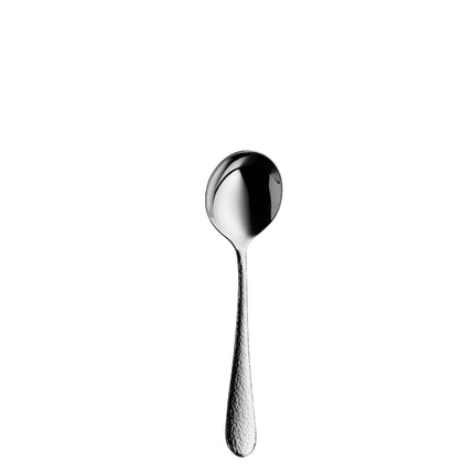 (12 pieces) WMF | Sitello Cream/Coffee Spoon – 18/10 Stainless Steel - 170 mm - Polished - Hammered Finish