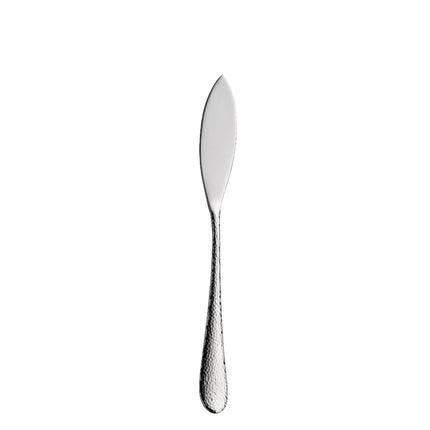 (12 pieces) WMF | Sitello Fish Knife – 18/10 Stainless Steel - 205 mm - Polished - Hammered Finish