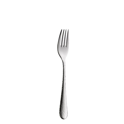 (12 pieces) WMF | Sitello Table Fork – 18/10 Stainless Steel - 185 mm - Polished - Hammered Finish