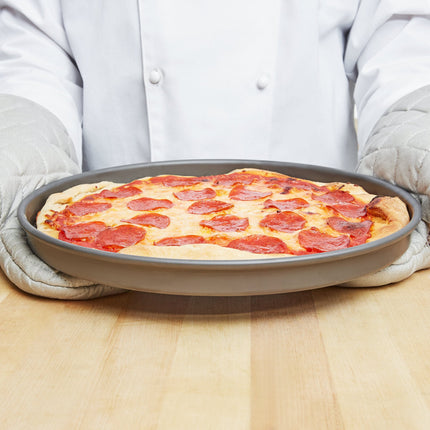 Khay pizza nhôm anod cứng American Metalcraft HC4012 30 x 2,5 cm thành thẳng