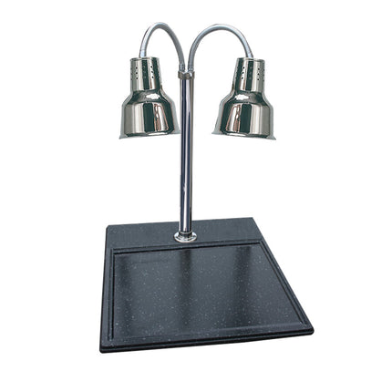 Trạm cắt thịt đèn sưởi 2 bóng Hanson Heat Lamps DLM/600/CC/ST/BR 51 x 61 cm, thép không gỉ, có tấm chắn