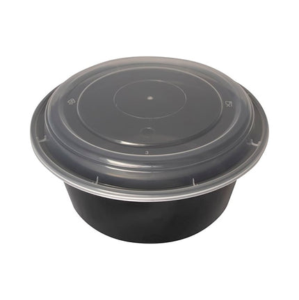 Hộp Đựng Thực Phẩm Tròn ITI TG-PP-38-R 1124 ml Nhựa Đen
