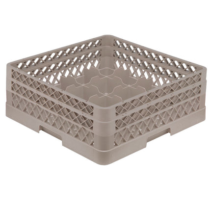 Giá đựng ly 16 ngăn màu be Vollrath Traex® TR8DA cỡ đầy đủ cao 16,2 cm
