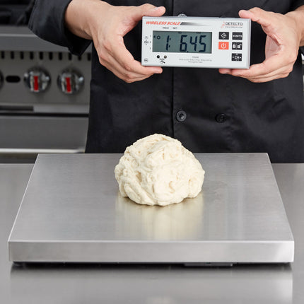 Cân pizza Cardinal Detecto PZ60W 27,2 kg thép không gỉ với không dây màn hình số và trừ bì không chạm