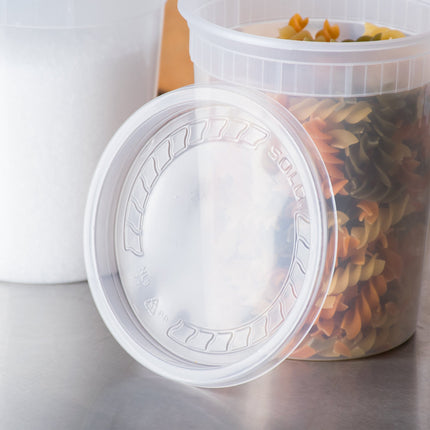 Nắp nhựa PP lõm trong suốt Solo MicroGourmet - Thùng 500 cái