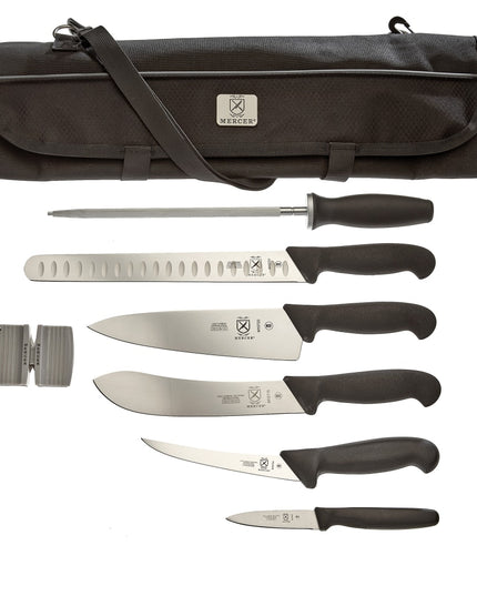 Bộ Dao BBQ Thi Đấu Mercer Culinary M13751 8 Món Kèm Túi Cuộn