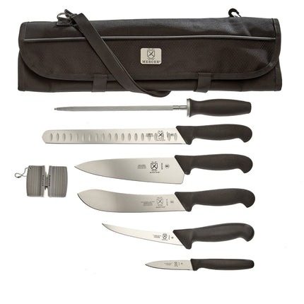 Bộ Dao BBQ Thi Đấu Mercer Culinary M13751 8 Món Kèm Túi Cuộn