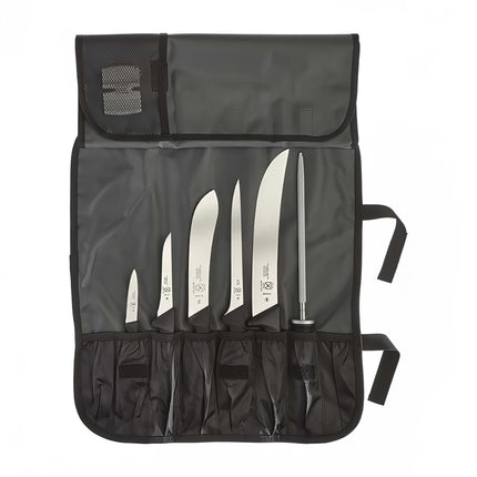 Bộ Dụng Cụ Làm Thịt Ngoài Trời Mercer Culinary M13754CM 8 Món Túi Cuộn Ngụy Trang
