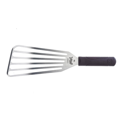 Xẻng Lật Cá Có Rãnh Mercer Culinary M18390LH 22.9 cm Tay Cầm Nylon Đỏ Thép Không Gỉ