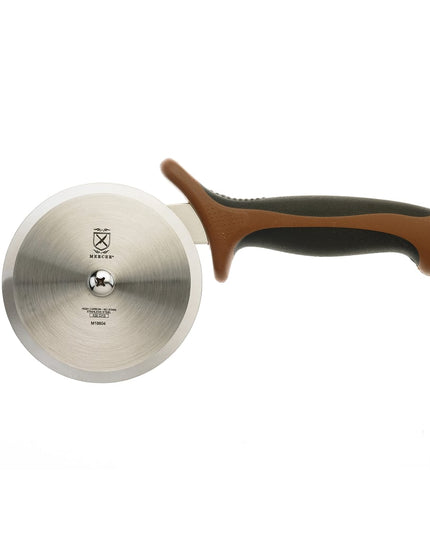Dao Cắt Pizza Mercer Culinary M18604BR 10.2cm Tay Cầm Santoprene®/Polypropylene Nâu Thép Carbon Nhật Bản