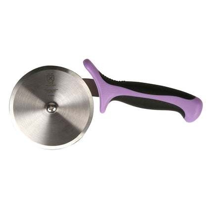 Dao Cắt Pizza Mercer Culinary M18604PU 10.2cm Tay Cầm Santoprene®/Polypropylene Tím Thép Nhật Carbon Cao