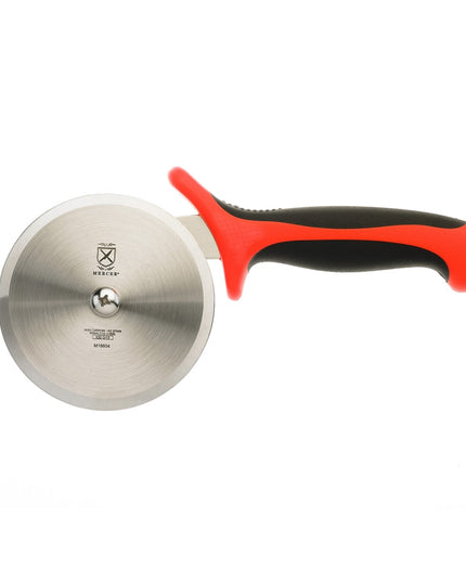 Dao Cắt Pizza Mercer Culinary M18604RD 10.2 cm Cán Santoprene®/Polypropylene Đỏ, Thép Cacbon Cao Nhật Bản