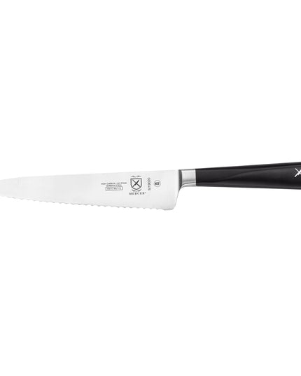 Dao Đa Năng Lưỡi Lượn Sóng Mercer Culinary M19020 15.2 cm Cán POM Đen