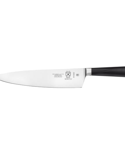 Dao Đầu Bếp Mercer Culinary M19090 22.9 cm Cán POM Đen Công Thái Học Thép Đức Carbon Cao