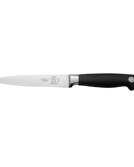 Dao Đa Năng Mercer Culinary M20405 12.7 cm Cán Santoprene® Chống Trượt Đen Thép Carbon Đức