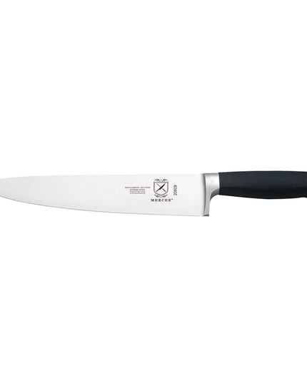 Dao Bếp Trưởng Mercer Culinary M20609 22.9 cm Tay Cầm Santoprene® Chống Trượt Đen Thép Đức Carbon Cao