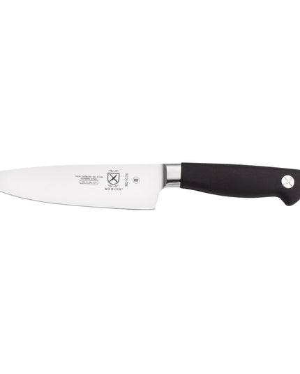 Dao Đầu Bếp Mercer Culinary M21076 15.2 cm Cán Santoprene® Chống Trượt Đen Thép Đức Carbon Cao