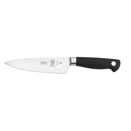 Dao Đầu Bếp Mercer Culinary M21076 15.2 cm Cán Santoprene® Chống Trượt Đen Thép Đức Carbon Cao