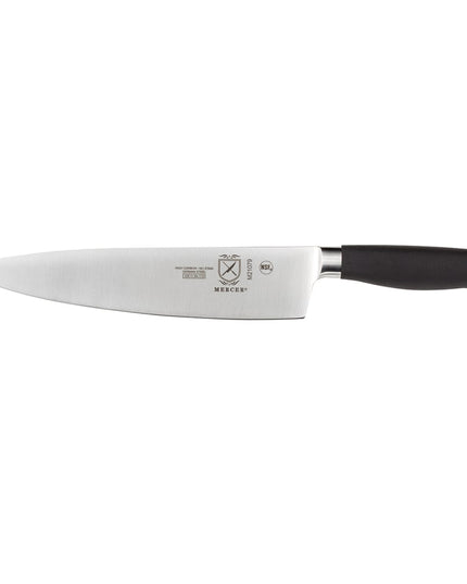 Dao Bếp Trưởng Mercer Culinary M21079 22.9 cm Cán Santoprene® Chống Trượt Đen Thép Carbon Cao Đức