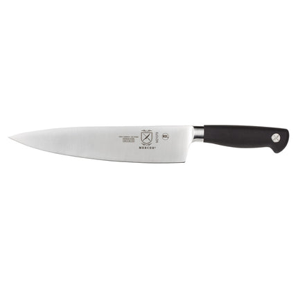 Dao Bếp Trưởng Mercer Culinary M21079 22.9 cm Cán Santoprene® Chống Trượt Đen Thép Carbon Cao Đức