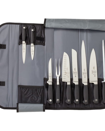 Bộ Dao Mercer Culinary M21810 10 Món Kèm Túi Cuộn Có Dây Đai Tháo Rời Điều Chỉnh