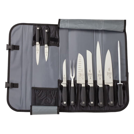 Bộ Dao Mercer Culinary M21810 10 Món Kèm Túi Cuộn Có Dây Đai Tháo Rời Điều Chỉnh