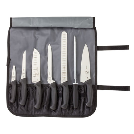 Bộ Dao Mercer Culinary M21820 8 Món Kèm Túi Cuộn Có Dây Đai Tháo Rời Điều Chỉnh