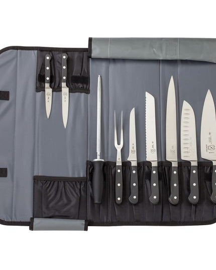 Bộ Dao 10 Món Mercer Culinary M21860 Kèm Túi Cuộn Dây Đeo Tháo Rời