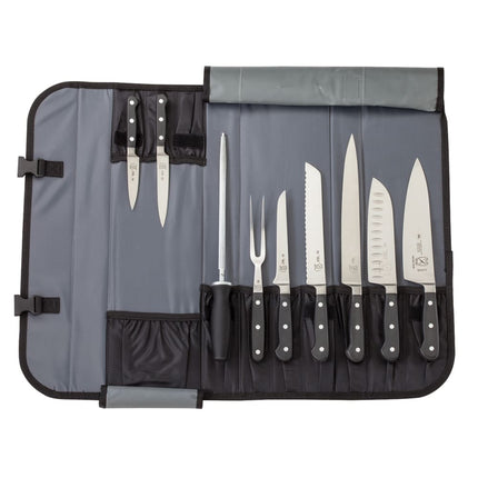 Bộ Dao 10 Món Mercer Culinary M21860 Kèm Túi Cuộn Dây Đeo Tháo Rời