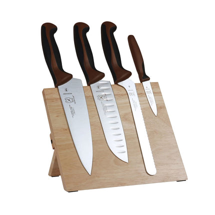 Bộ Dao 5 Món Mercer Culinary M21982BR Bảng Nam Châm Gỗ Keo