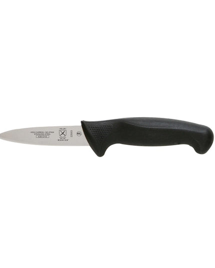 Dao Gọt Mercer Culinary M22003 8.9 cm Tay Cầm Santoprene®/Polypropylene Đen, Thép Carbon Cao Nhật Bản