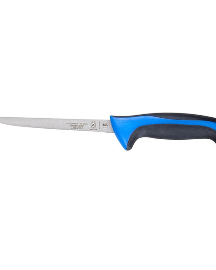 Mercer Culinary M22206BL Dao Rút Xương 15.2 cm Cán Santoprene®/Polypropylene Màu Xanh, Thép Carbon Cao Nhật Bản