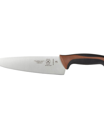 Dao Đầu Bếp Mercer Culinary M22608BR 20.3 cm Cán Santoprene®/Polypropylene Nâu Thép Nhật Carbon Cao