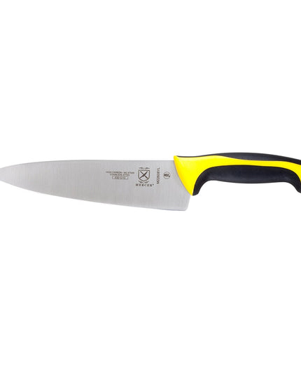 Dao Bếp Trưởng Mercer Culinary M22608YL 20.3 cm Tay Cầm Santoprene®/Polypropylene Vàng Thép Nhật Carbon Cao
