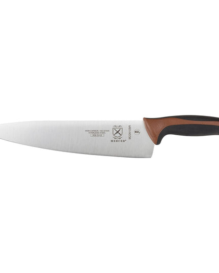 Dao Bếp Trưởng Mercer Culinary M22610BR 25.4 cm Cán Santoprene®/Polypropylene Nâu Thép Nhật Carbon Cao