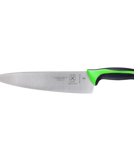 Dao Đầu Bếp Mercer Culinary M22610GR 25.4 cm Cán Santoprene®/Polypropylene Xanh Lá Thép Nhật Carbon Cao