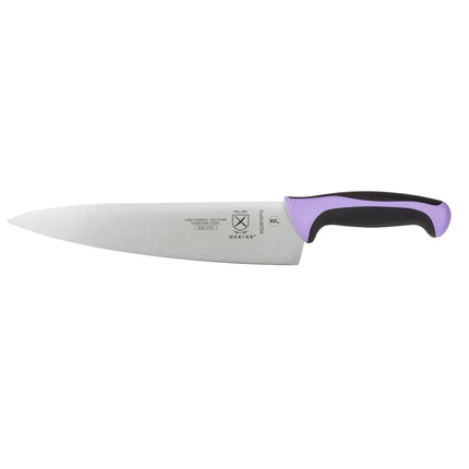 Dao Đầu Bếp Mercer Culinary M22610PU 25.4 cm Cán Santoprene®/Polypropylene Tím Thép Nhật Carbon Cao