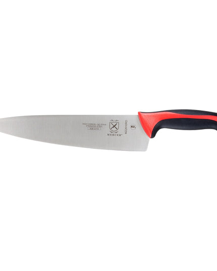 Dao Bếp Trưởng Mercer Culinary M22610RD 25.4 cm Cán Santoprene®/Polypropylene Đỏ Thép Nhật Carbon Cao