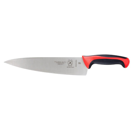 Dao Bếp Trưởng Mercer Culinary M22610RD 25.4 cm Cán Santoprene®/Polypropylene Đỏ Thép Nhật Carbon Cao