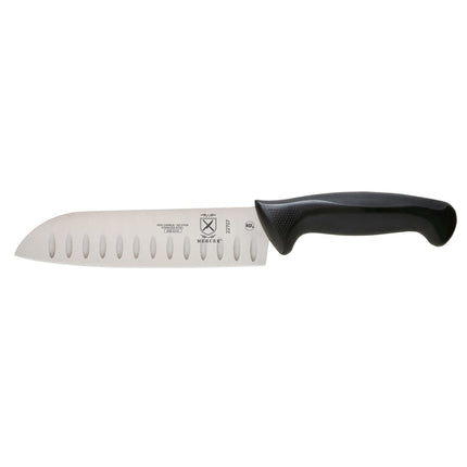 Dao Santoku Mercer Culinary M22707 17.8 cm Lưỡi Thép Nhật Carbon Cao Cán Santoprene®/Polypropylene Đen