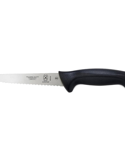 Dao Tiện Dụng Mercer Culinary M23406 15.2 cm Cán Santoprene/Polypropylene Đen Thép Carbon Cao Nhật Bản