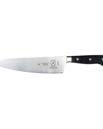 Dao Bếp Trưởng Mercer Culinary M23510 20.3cm Cán Delrin® Đen Thép Đức Carbon Cao