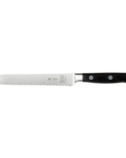 Mercer Culinary M23610 Dao Cắt Cà Chua 12.7 cm Cán Delrin® Đen Tiện Dụng, Thép Carbon Cao Đức