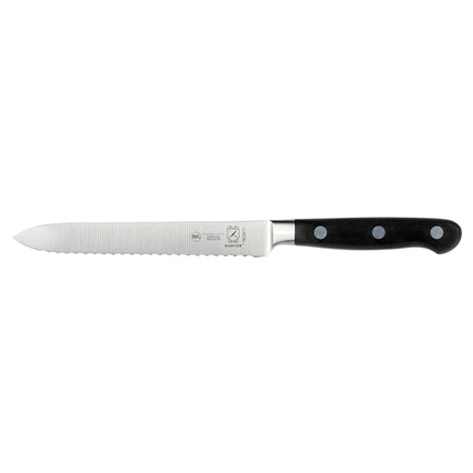 Mercer Culinary M23610 Dao Cắt Cà Chua 12.7 cm Cán Delrin® Đen Tiện Dụng, Thép Carbon Cao Đức