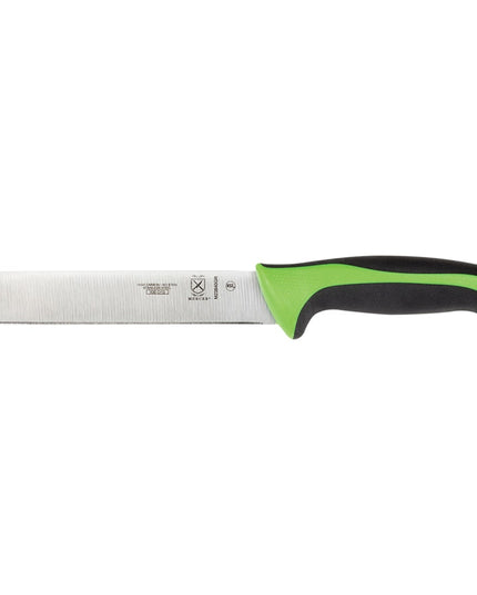 Mercer Culinary M23840 Dao Rau Củ 15.2 cm Cán Santoprene®/Polypropylene Xanh, Thép Carbon Cao Nhật Bản
